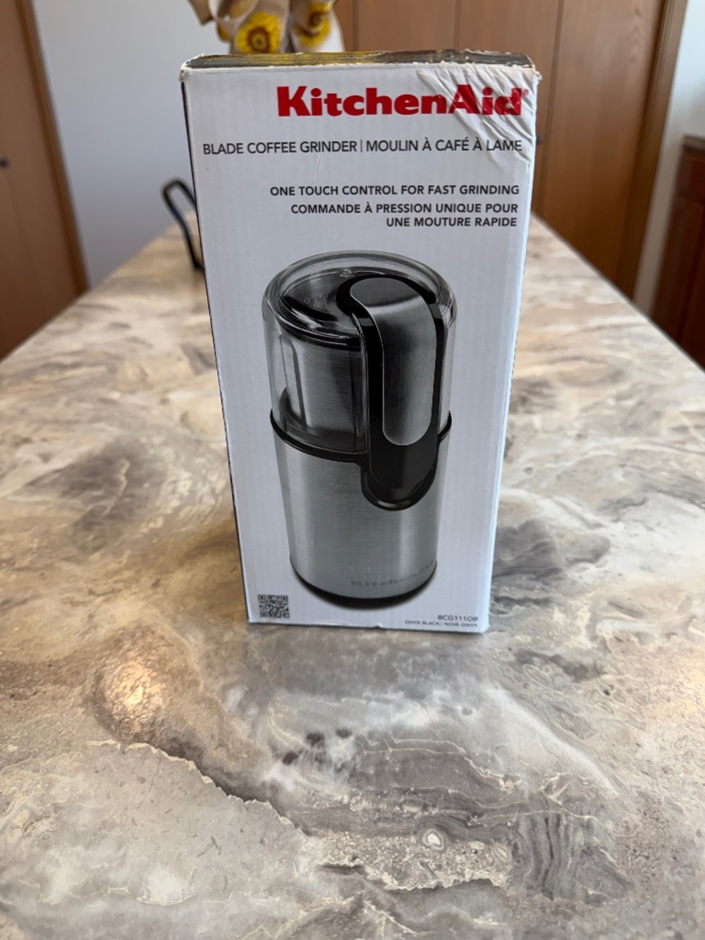 KitchenAid blade coffee grinder model BCG1110B brand new in box